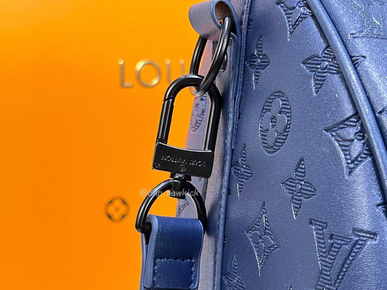Louis Vuitton Keepall Bandouliere Monogram 50 Navy Duffel Bag (4) - www.newkick.vip